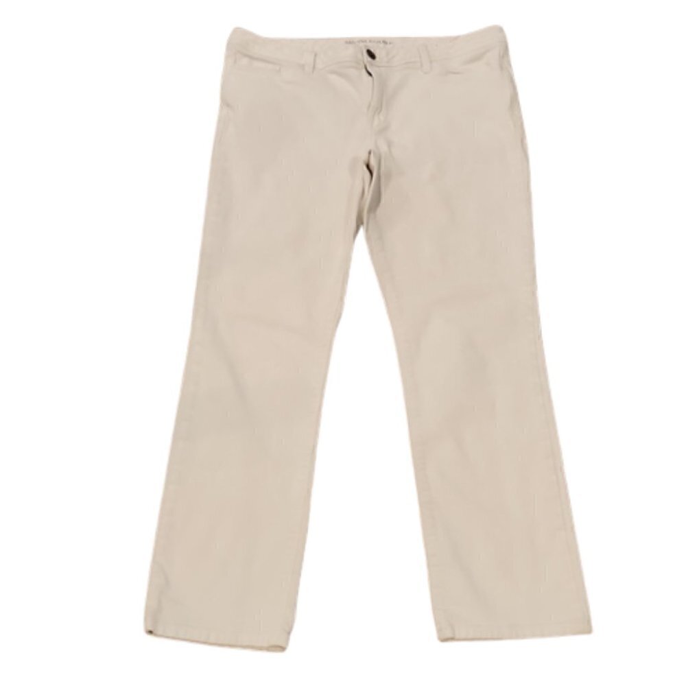 [Banana Republic] White Straight Pants - Size 33L - Picture 2 of 6